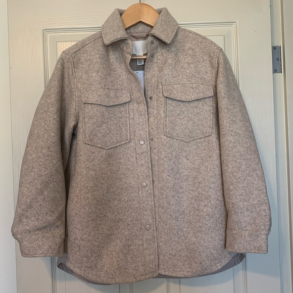 NWT H&M wool blend shirt jacket - Picture 2 of 7